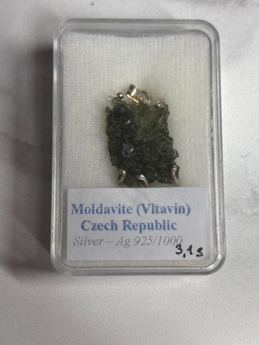 Gram moldavite pendant - 12,